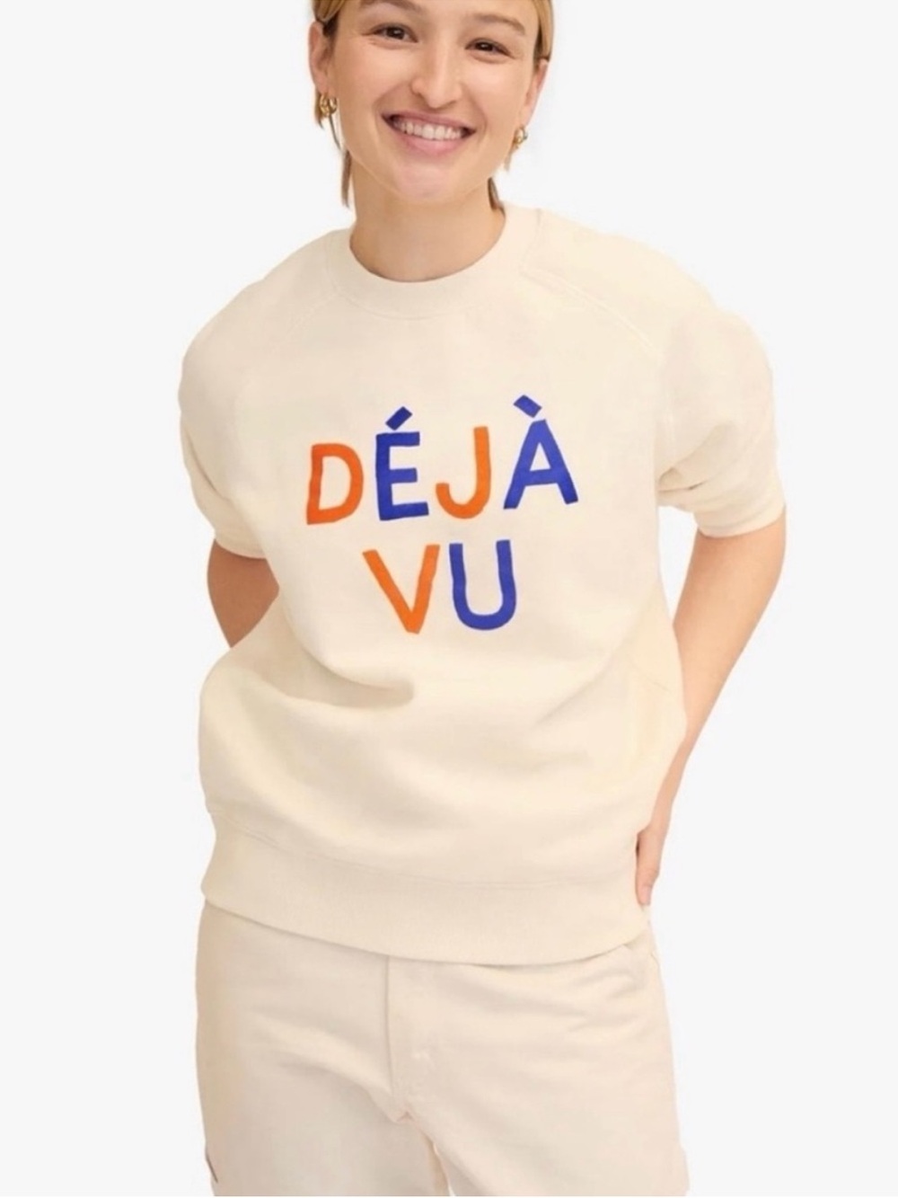 Clare V. “Deja Vu” crewneck sweatshirt